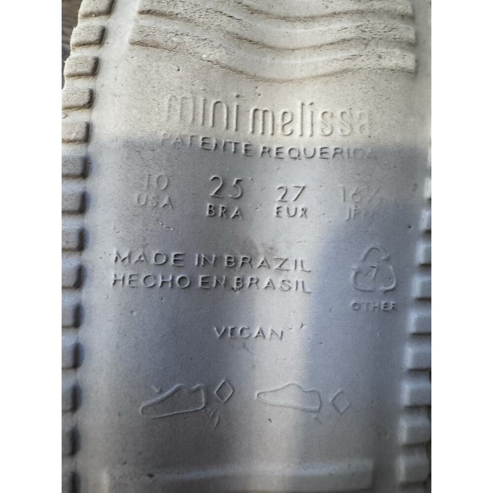 Mini Melissa White and Tan Kids Buckle Sandals - Picture 4 of 15